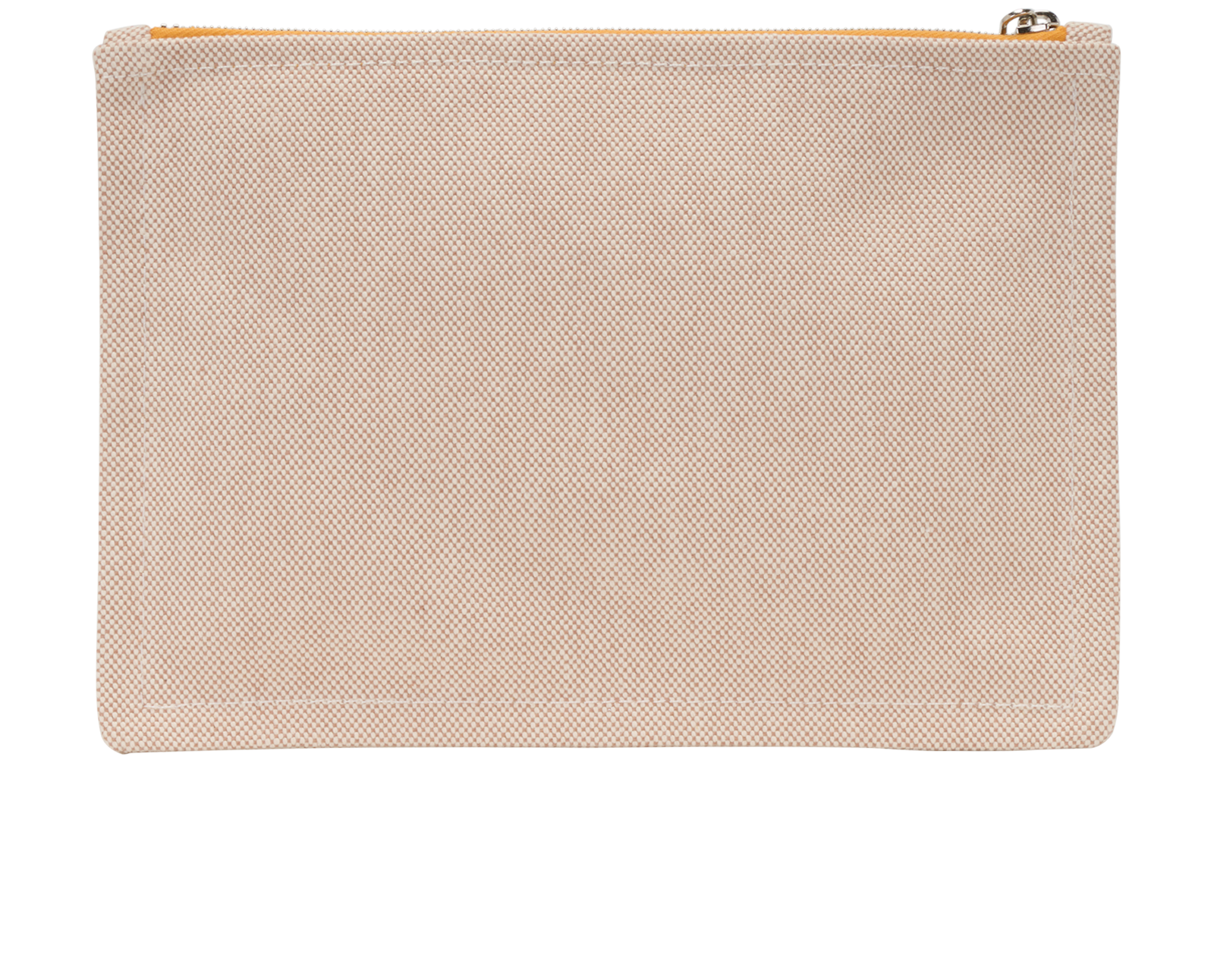 Hermes Yachting Pouch PM, &pound;180, Accessories, Beige/Orange, Canvas, Back view